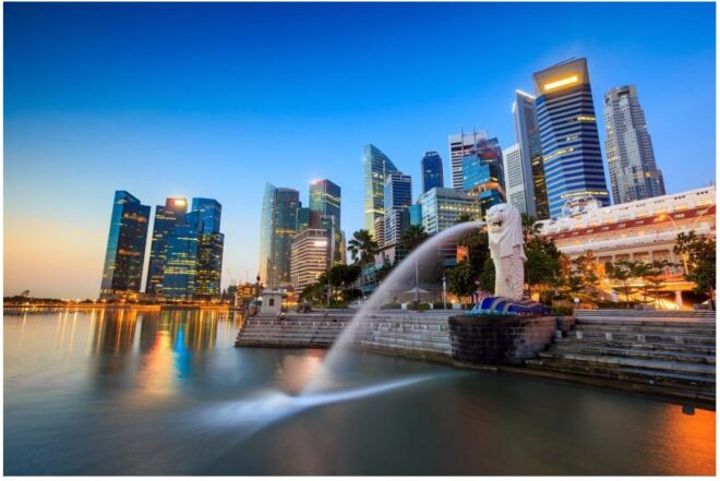 The Merlion Singapore Fountain Singapore